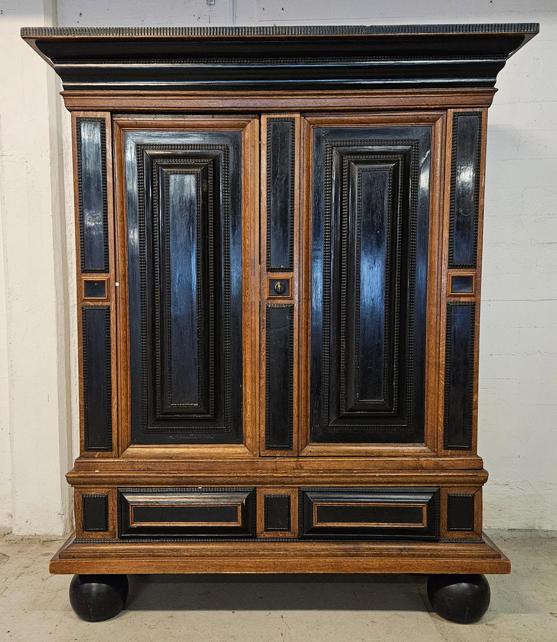 A baroque cupboard, 18th century.