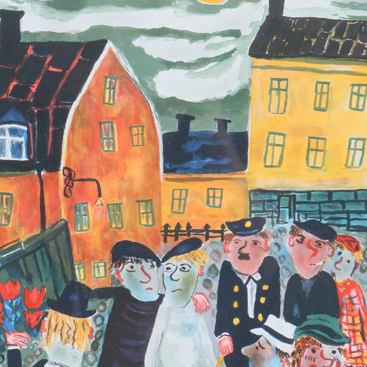 SVEN LIDBERG. Färglitografi, signerad samt numrerad E.A.