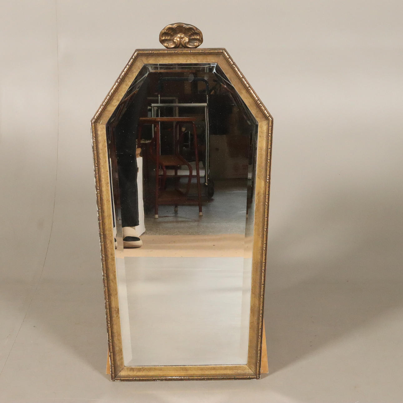 MIRROR, partly gilded frame, J.A. Edenholm.