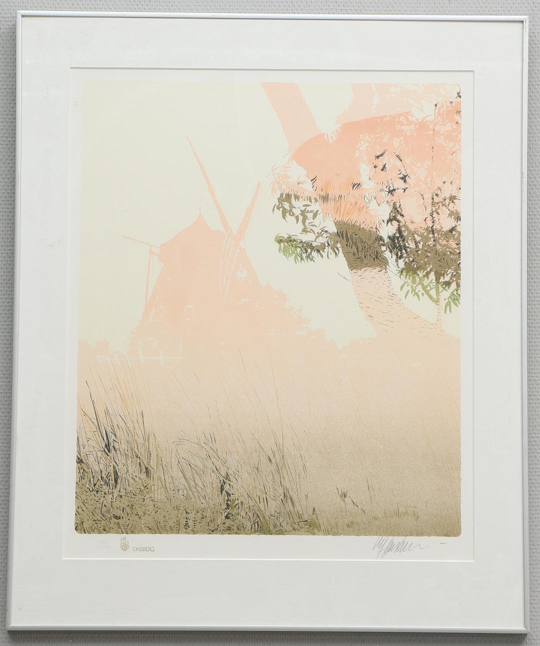 ULF ONSBERG. Lithograph in colours, signed, numbered 157/300.