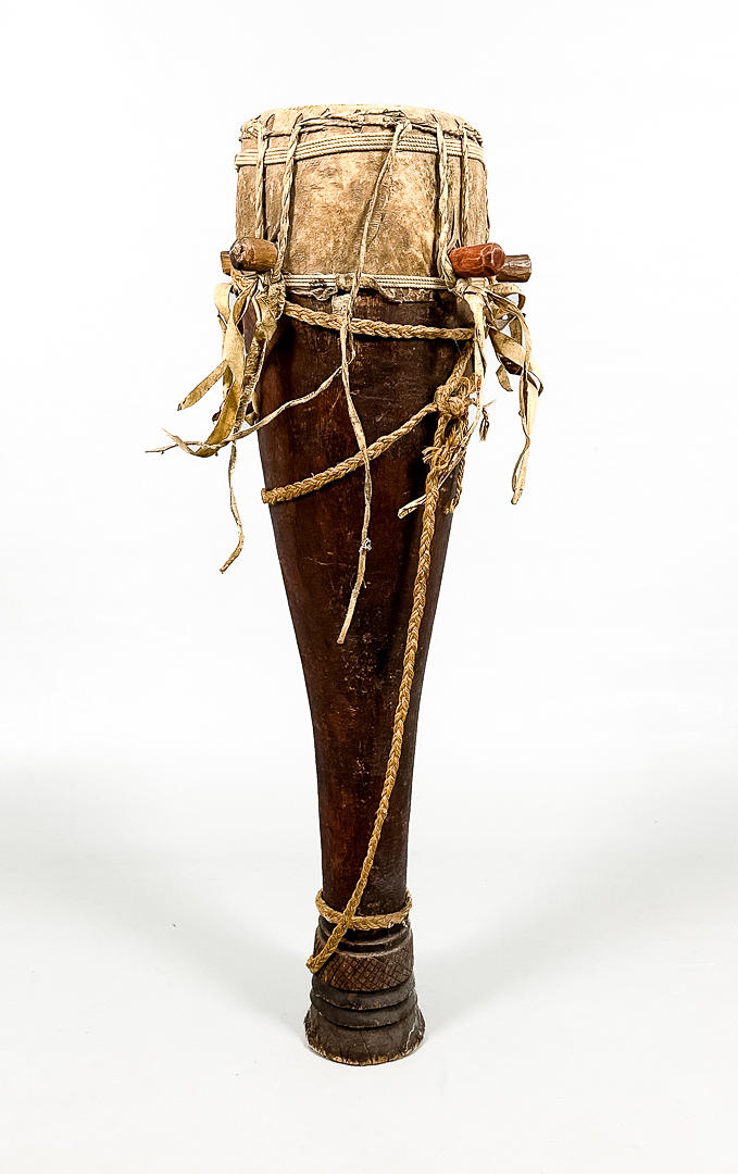 A 20th century African drum.