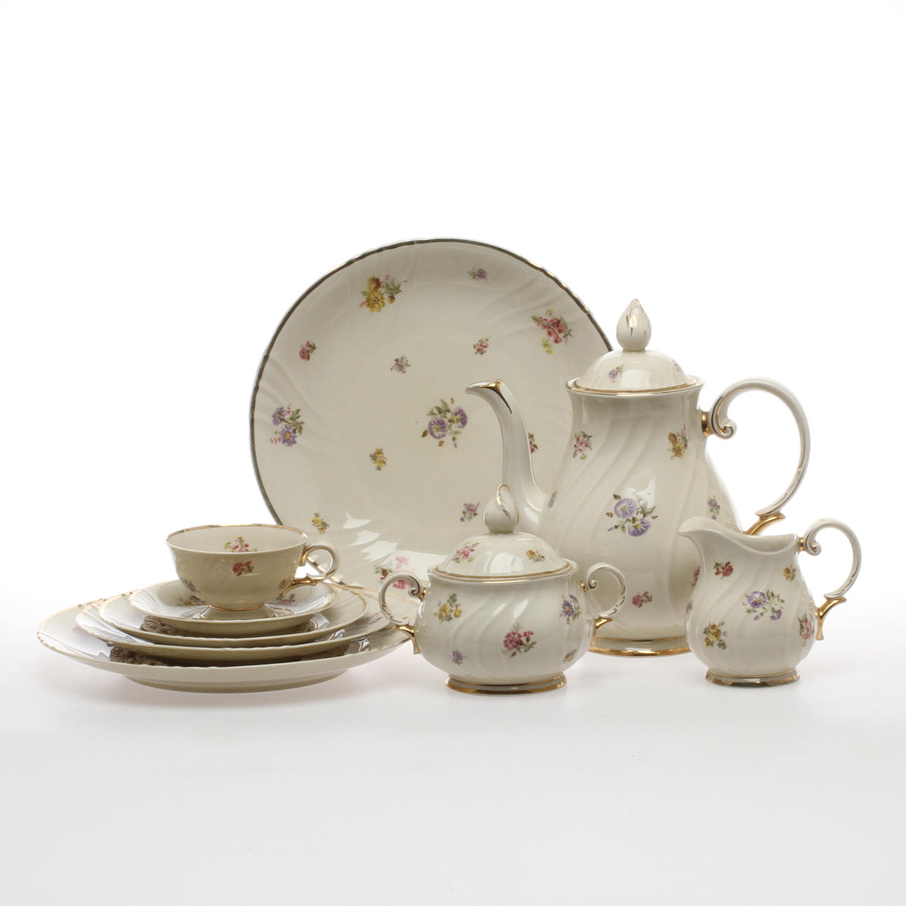 KAFFESERVIS, ca 30 delar, porslin, Arabia.