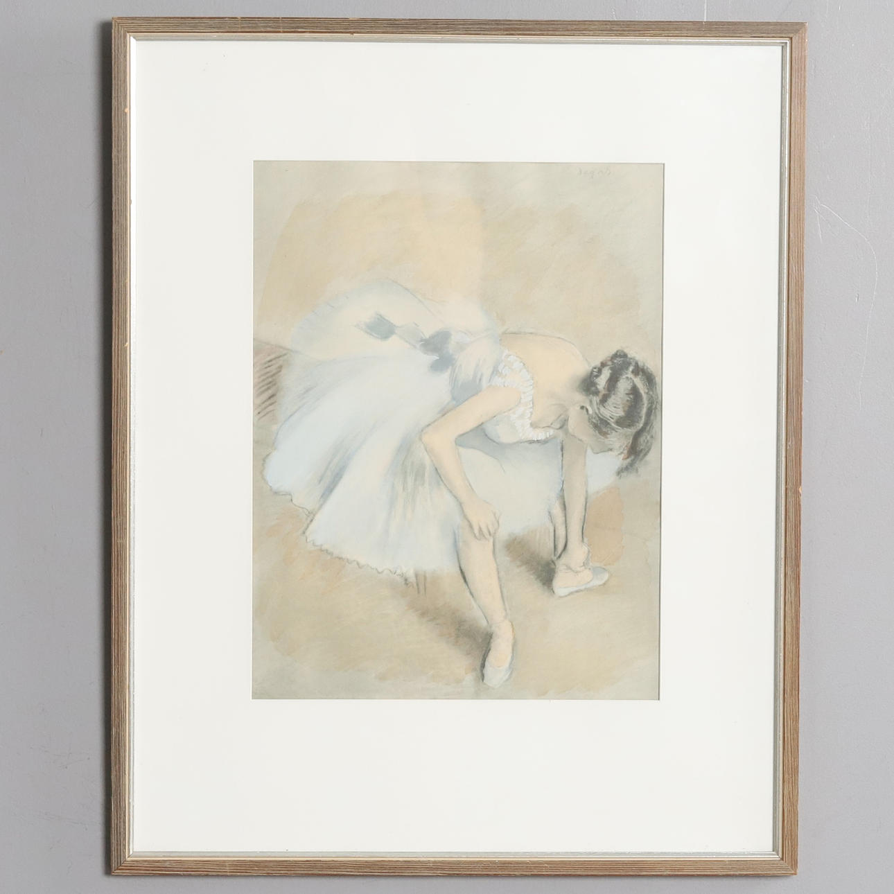AFTER EDGAR DEGAS. ART PRINT, Ballet dancer.