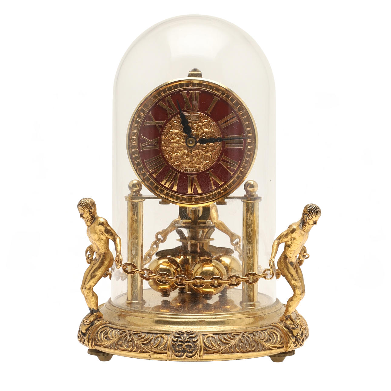 A VINTAGE GERMAN ANNIVERSARY CLOCK.