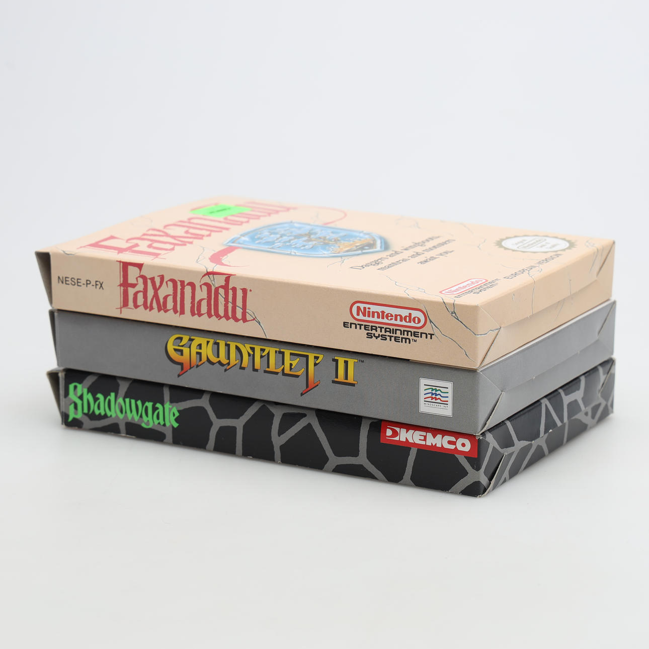 GAME, 3 pieces, Nintendo 8 piece.