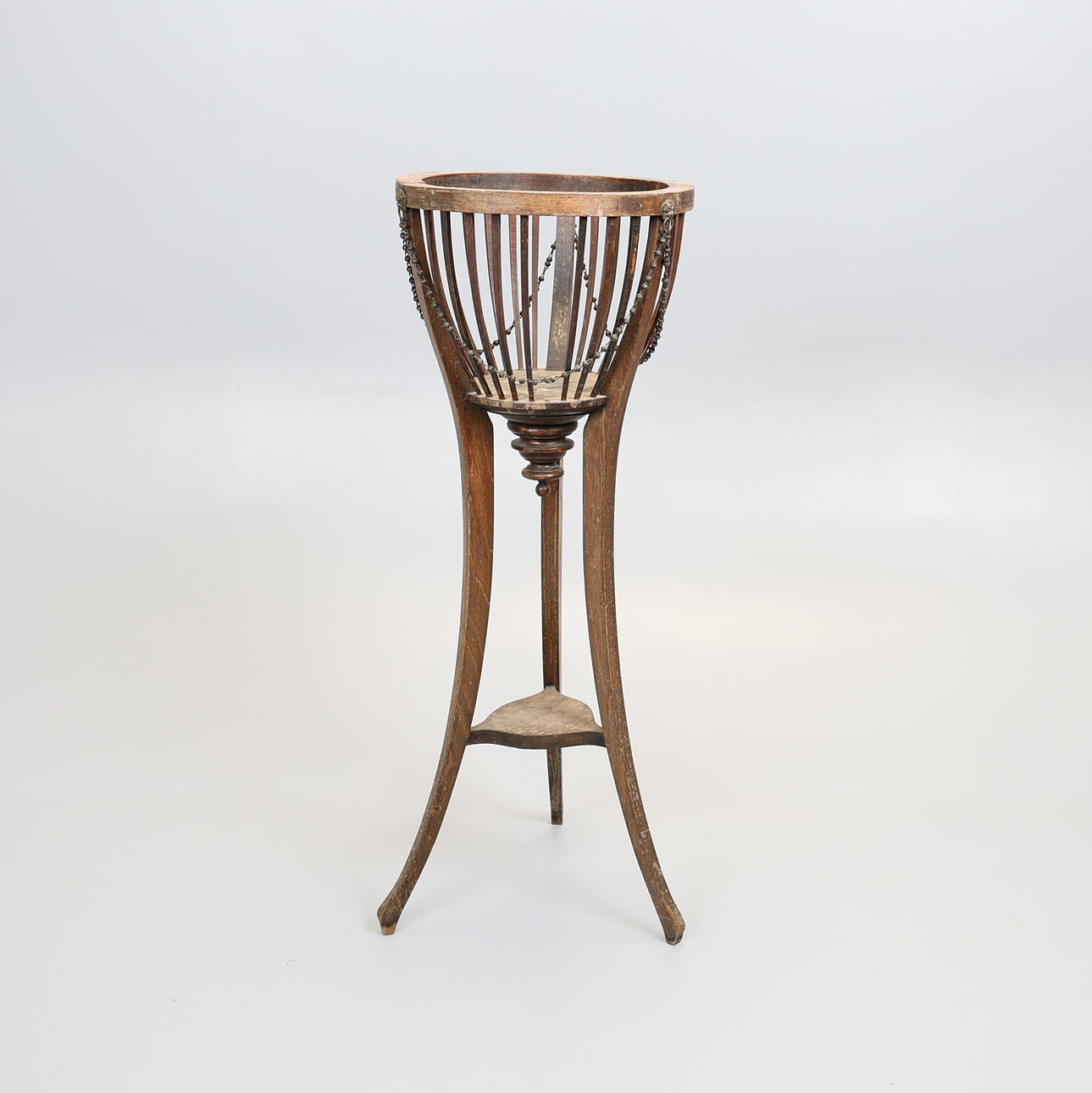 REGENCY STAINED BEECH JARDINIERE.