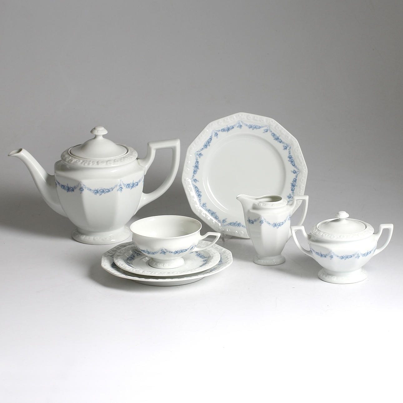 TESERVIS, porslin, 47 delar, "Girlang", modell Maria, Rosenthal, Tyskland, 1900-tal.