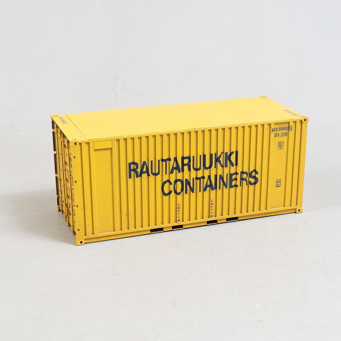 CONTAINER, sheet metal, model, “Rautaruukki Containers”.