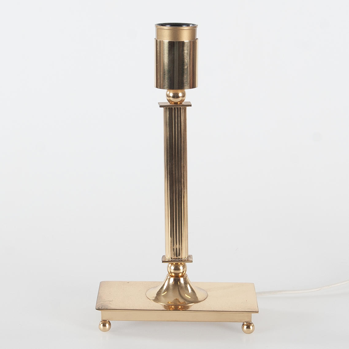 A brass table lamp, Sölve Carlsson, Helsingborg.