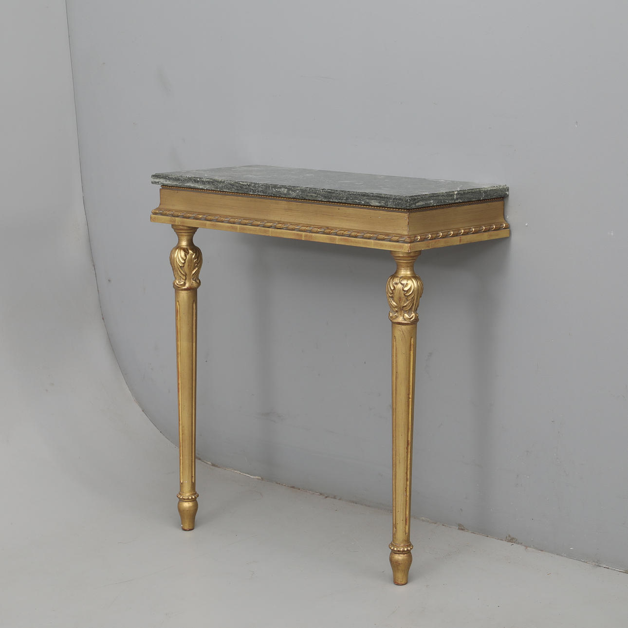 CONSOLE TABLE, WITH STONE TOP. 20th century.
