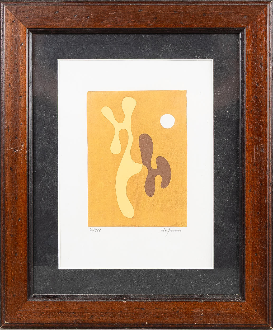 PIERRE OLOFSSON. Composition, color lithography.