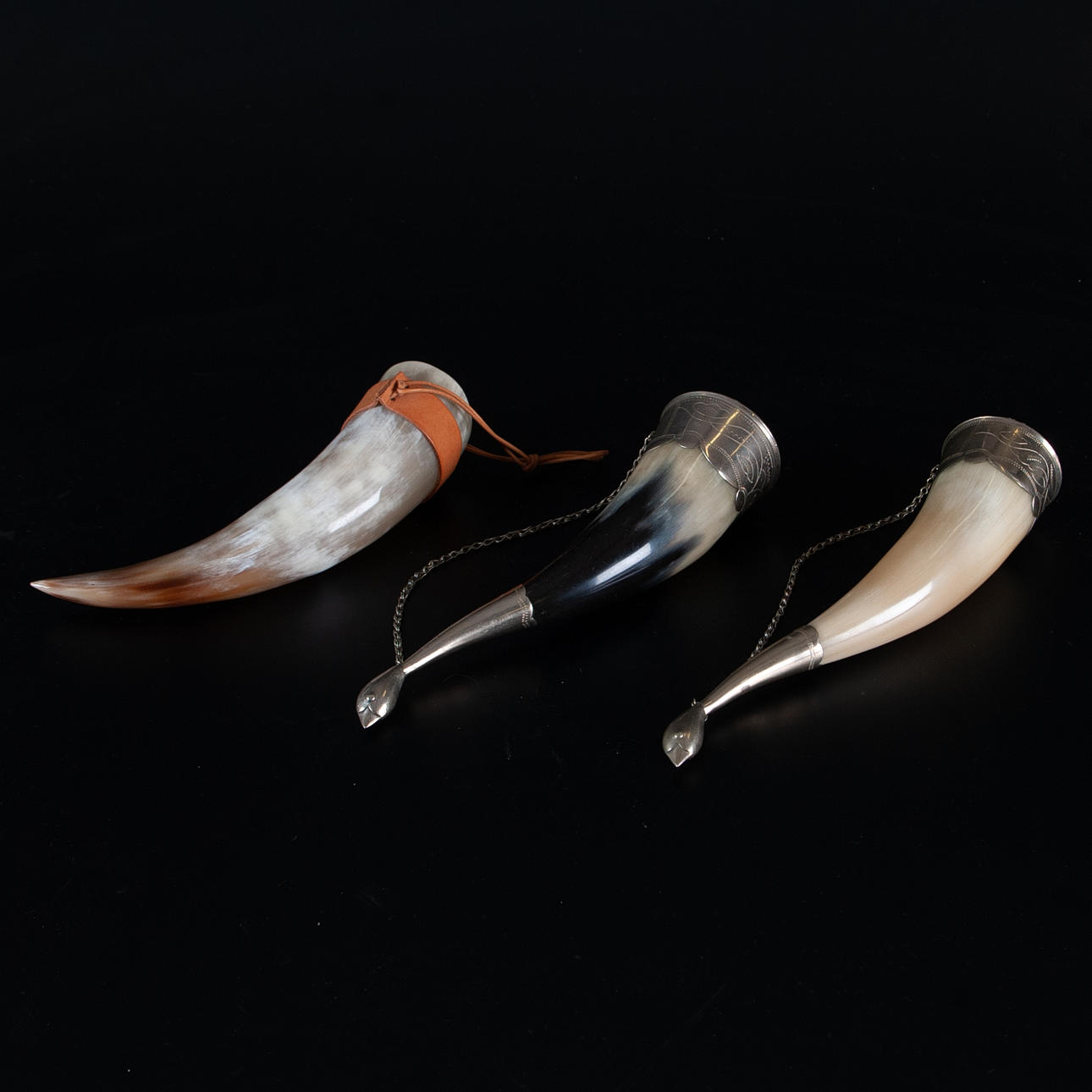 BEVERAGE HORNS, 3 pcs.