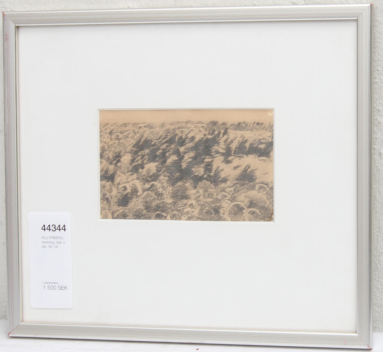 ROJ FRIBERG. teckning, sign o dat -62.