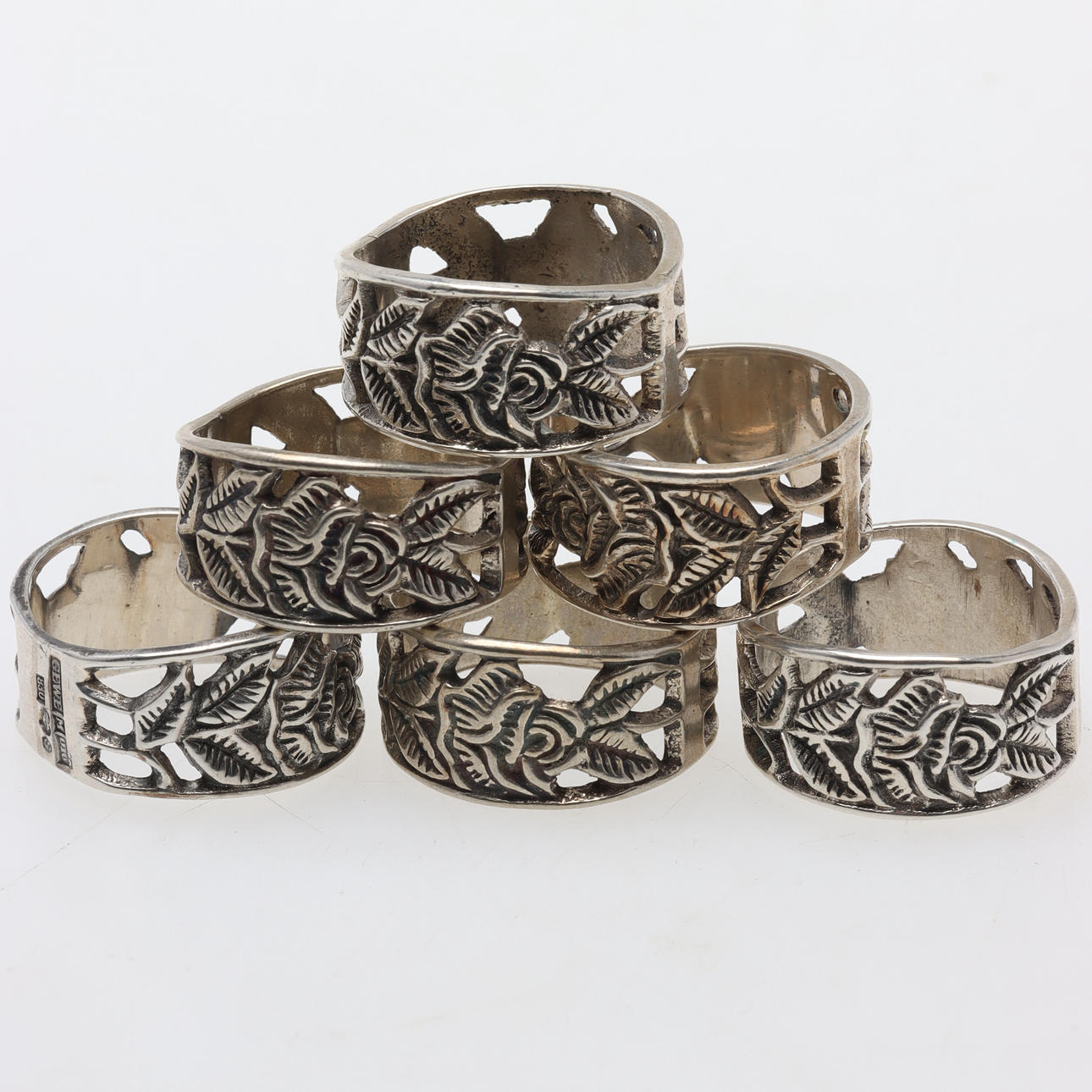 NAPKIN RINGS, 6 pcs, silver, Gewe.