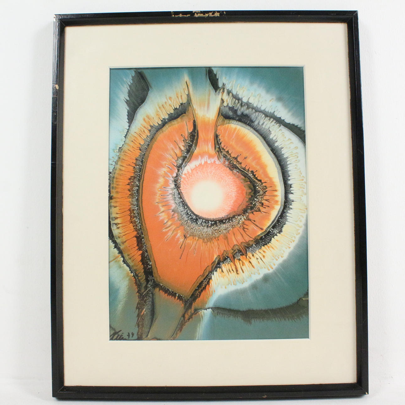 Unknown artist. 'Abstract Composition I', mixed media, signed.