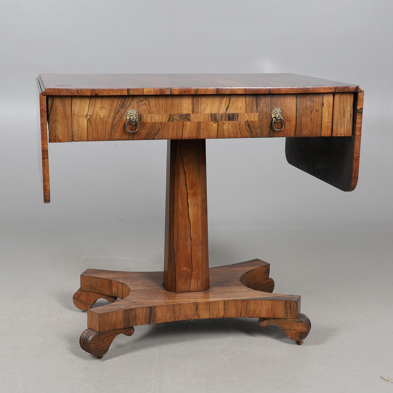 A MID 19TH CENTURY ROSEWOOD SOFA TABLE.