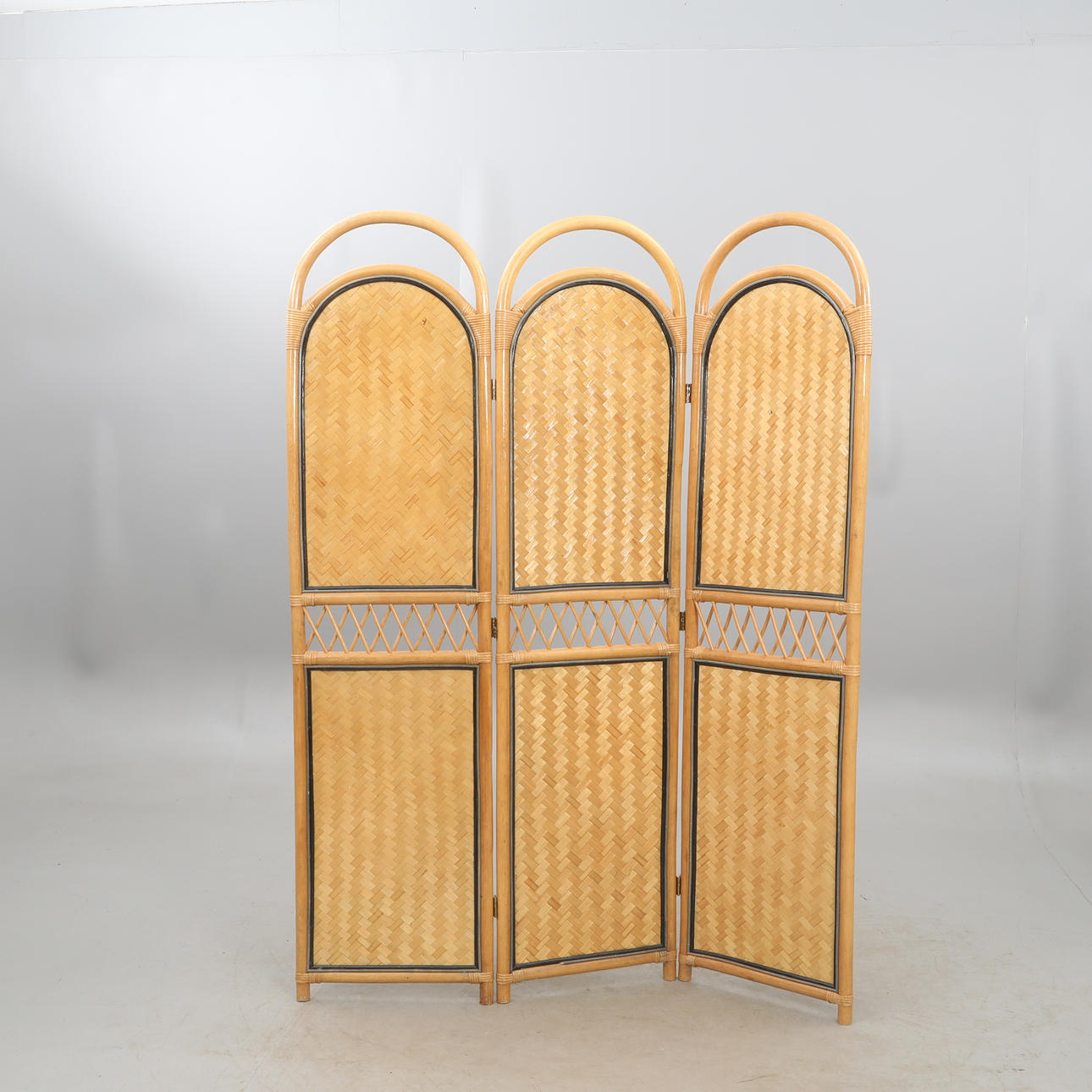 FOLDING WALL, three sections.