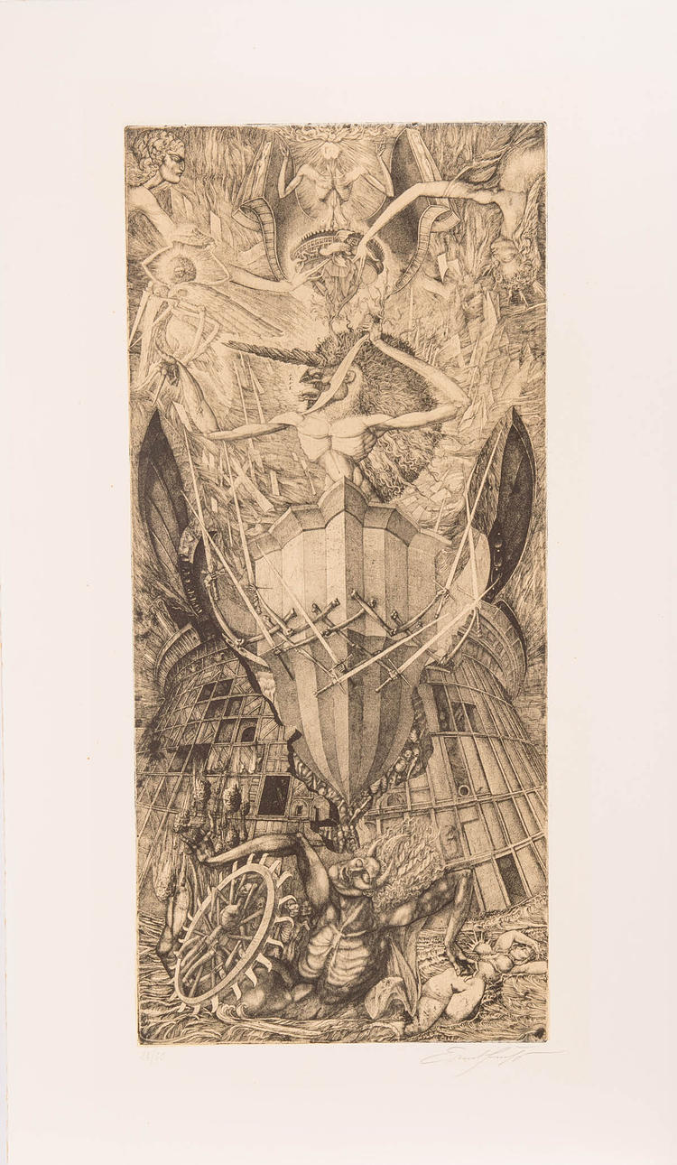 ERNST FUCHS. Triumf Unicorn.