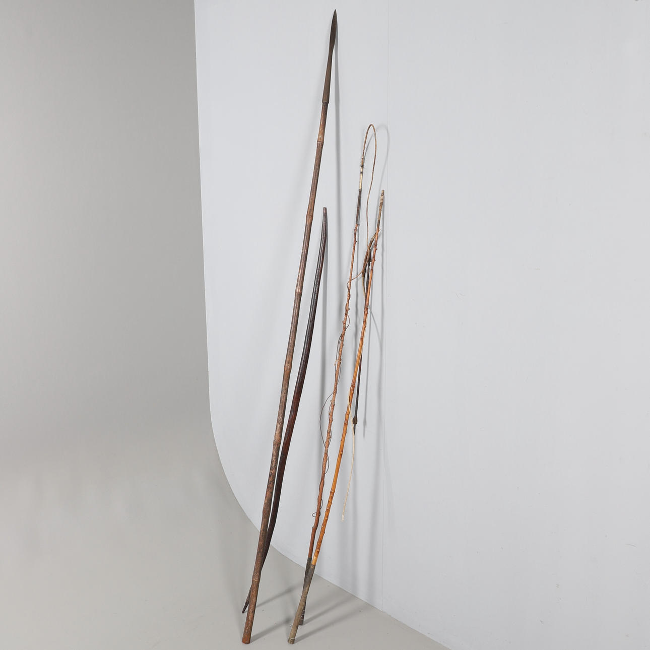 A LANCE, LONGBOW, TWO WHIPS AND AN ARROW. Weapons & Militaria - Edged ...