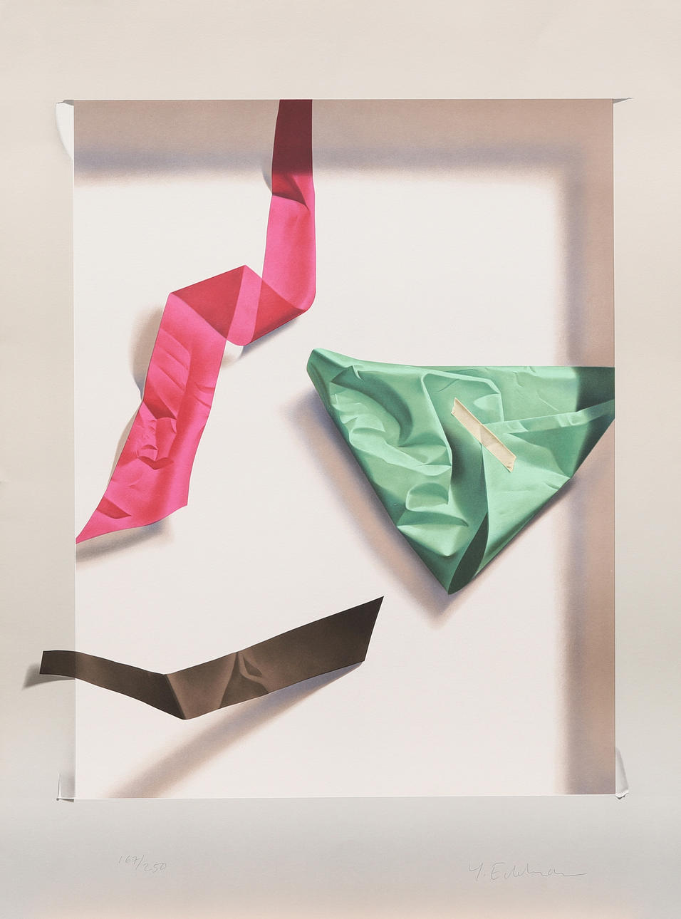 YRJÖ EDELMANN. “Three easy pieces”, lithograph, signed and numbered 167/250.
