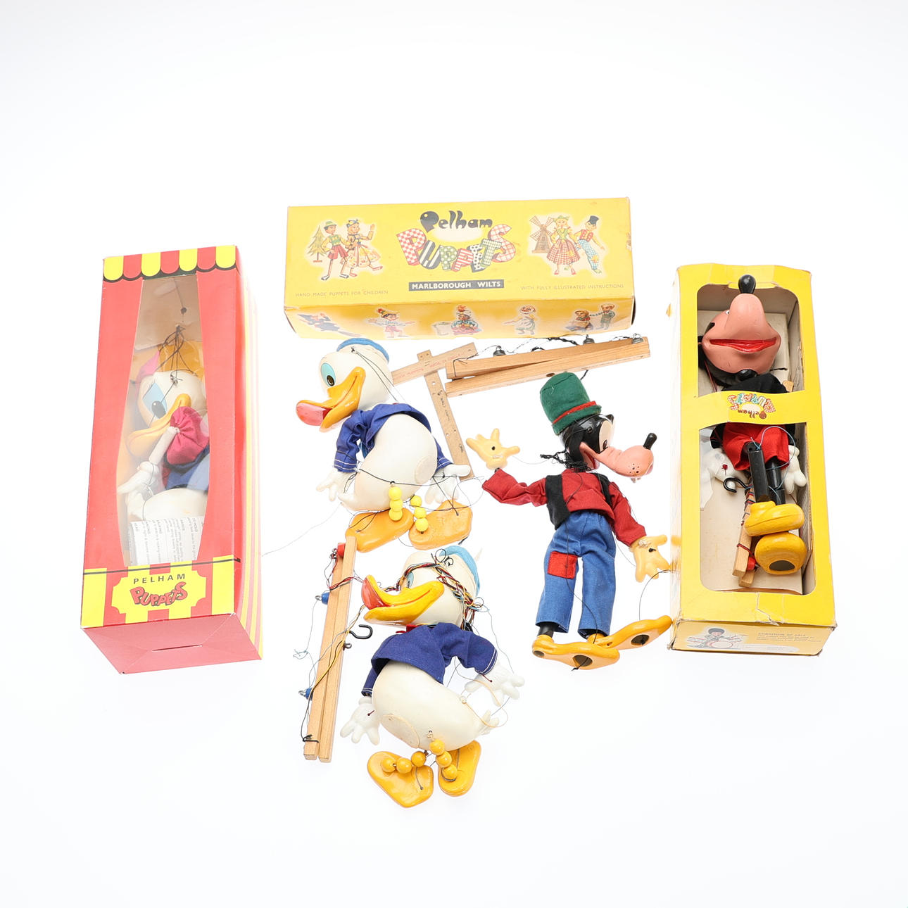 5 DISNEY PELHAM PUPPETS.