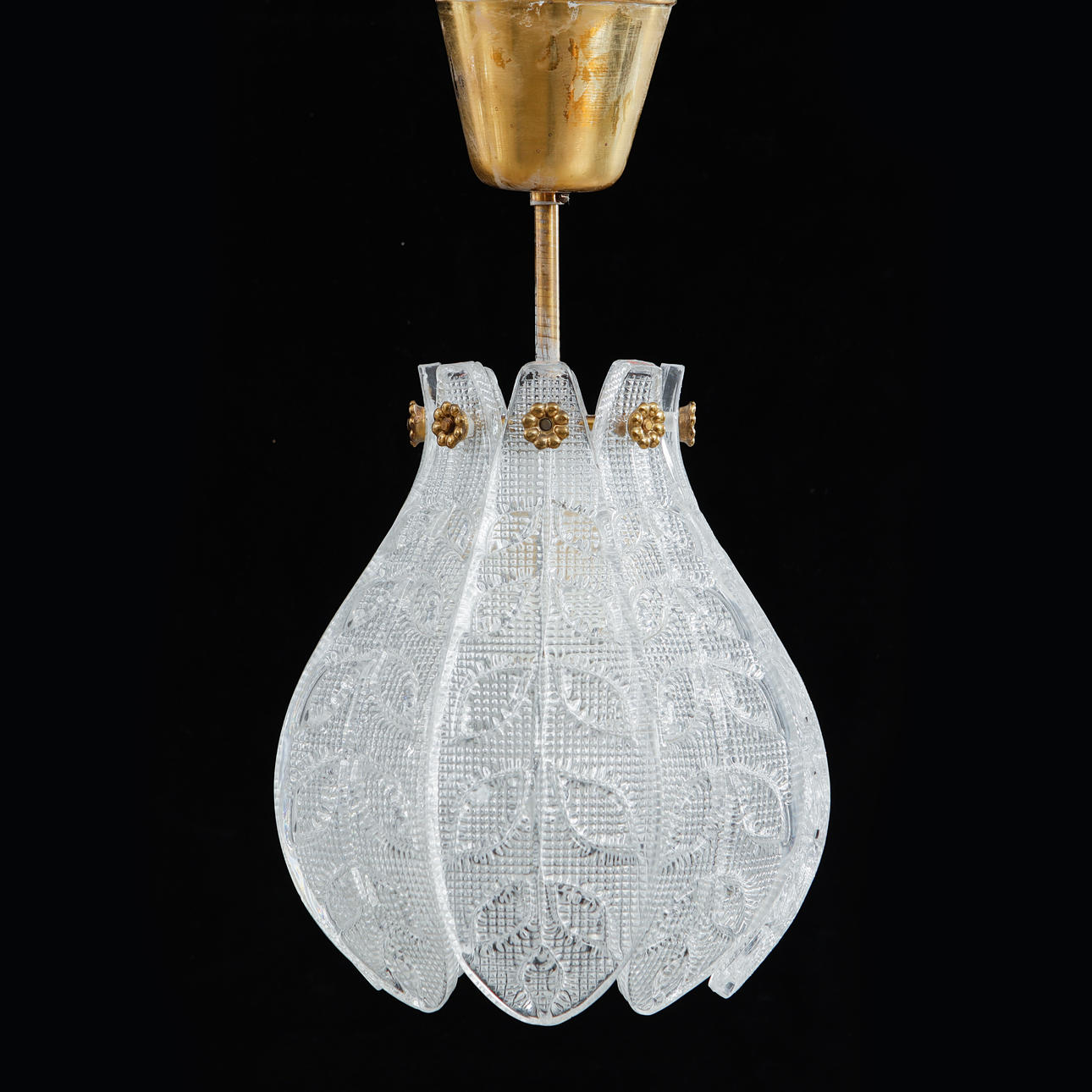 CARL FAGERLUND. Ceiling lamp, Orrefors.