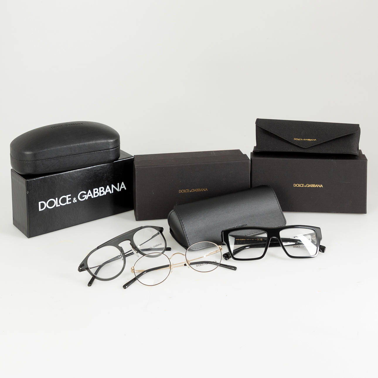 DOLCE & GABBANA. Three glasses (3).