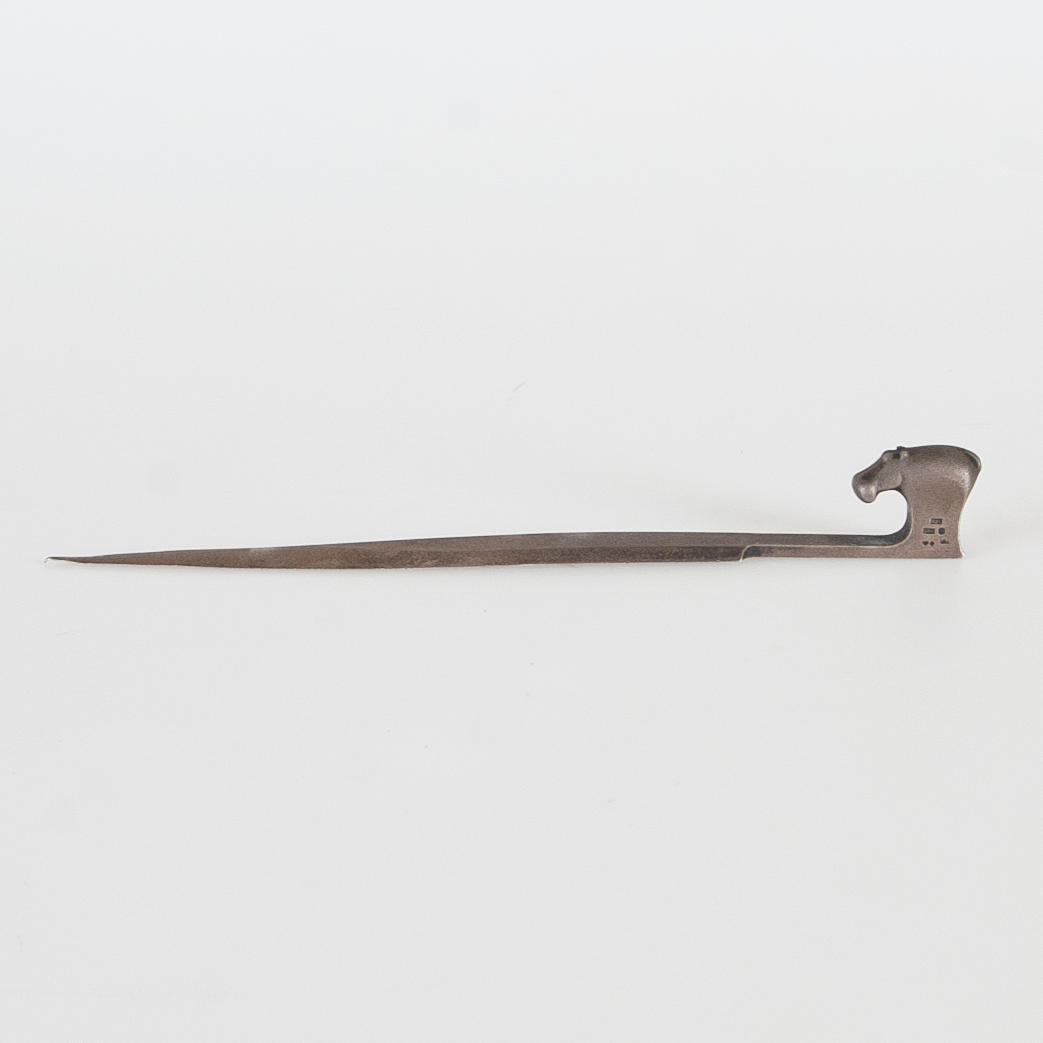 GUNNAR CYRÉN. LETTER KNIFE, Silver “Hippo”.
