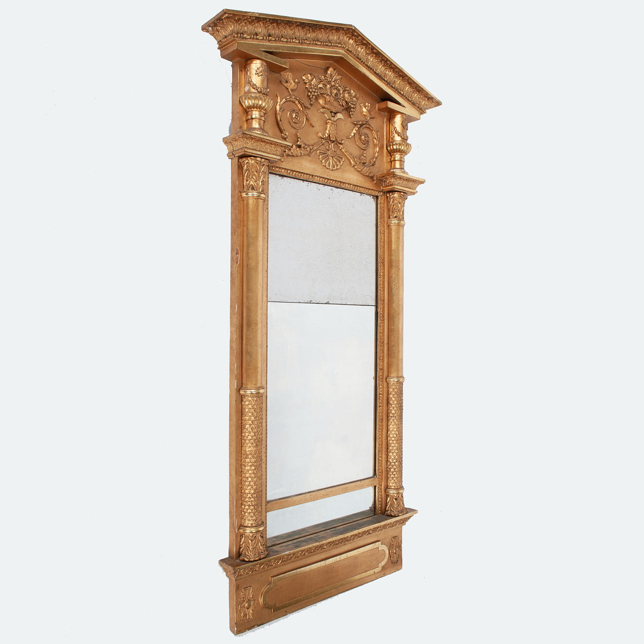 A late Gustavian style mirror, 19th century.