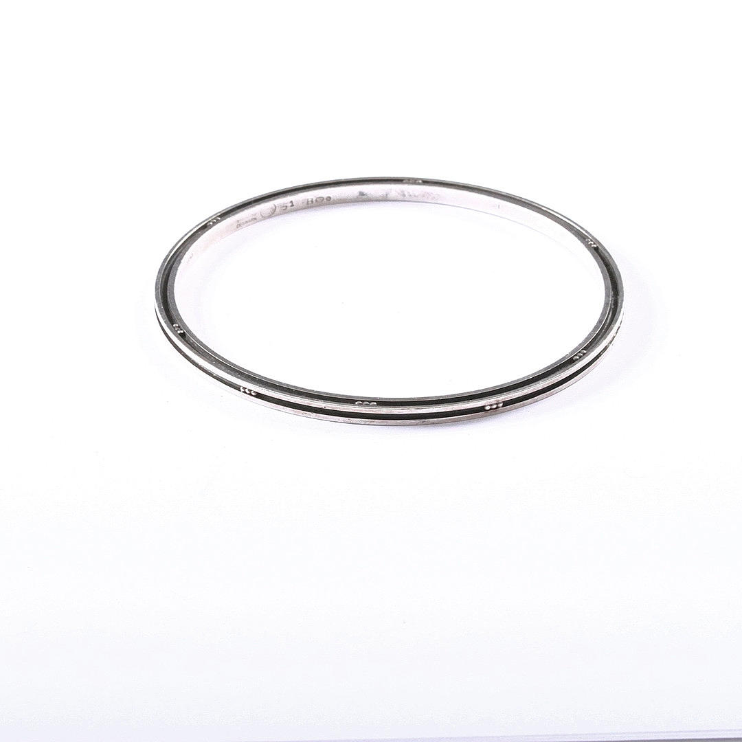 GEORG JENSEN. A 'Model 51B' bangle, Henry Pilstrup, Denmark.