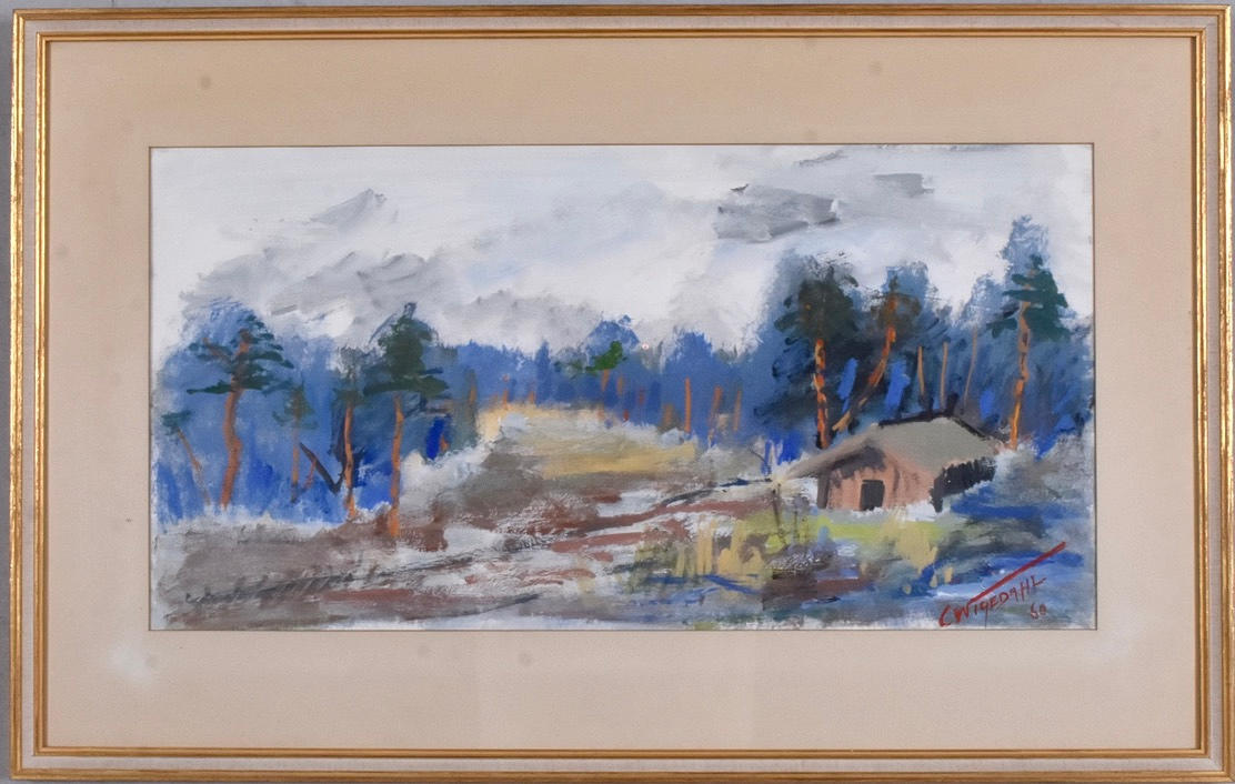 OIDENTIFIERAD KONSTNÄR. Gouache.