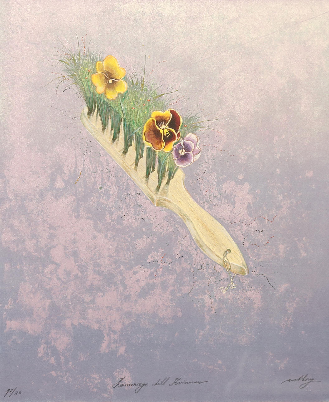 ANTHONY STRÜWER. lithograph, signed oh numbered 72/85.