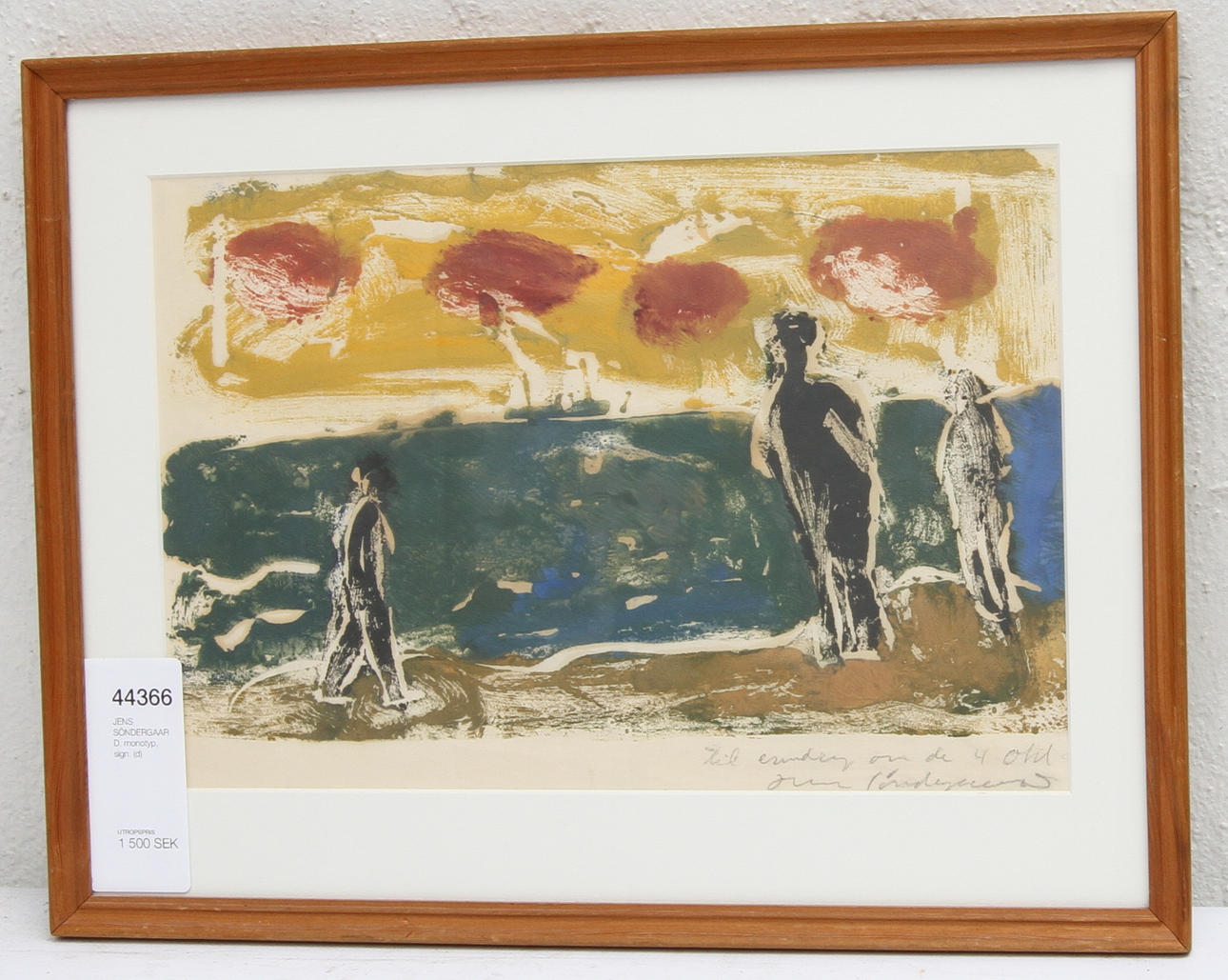 JENS SÖNDERGAARD. monotyp, sign.