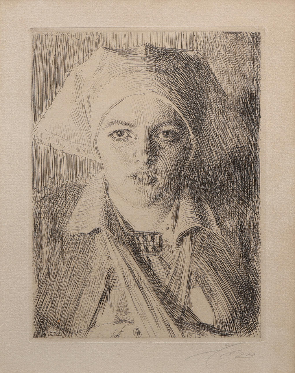 ANDERS ZORN. «GULLI II», GRABADO 1918.