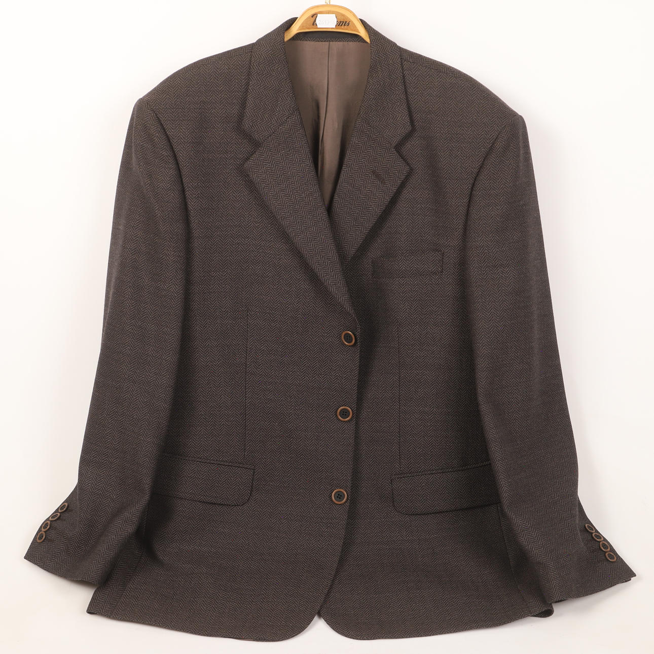 MEN'S COAT, herringbone patterned wool, Kajalan Puku Oy/Peter Adams.
