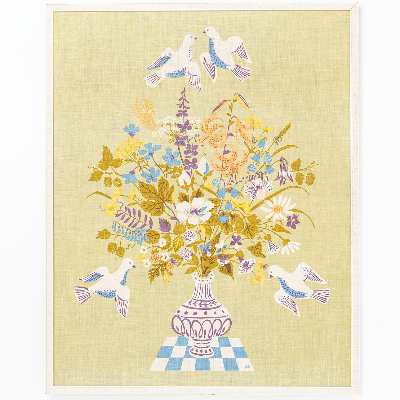 TEXTILE PRINT, “Pigeons”, Jobs.