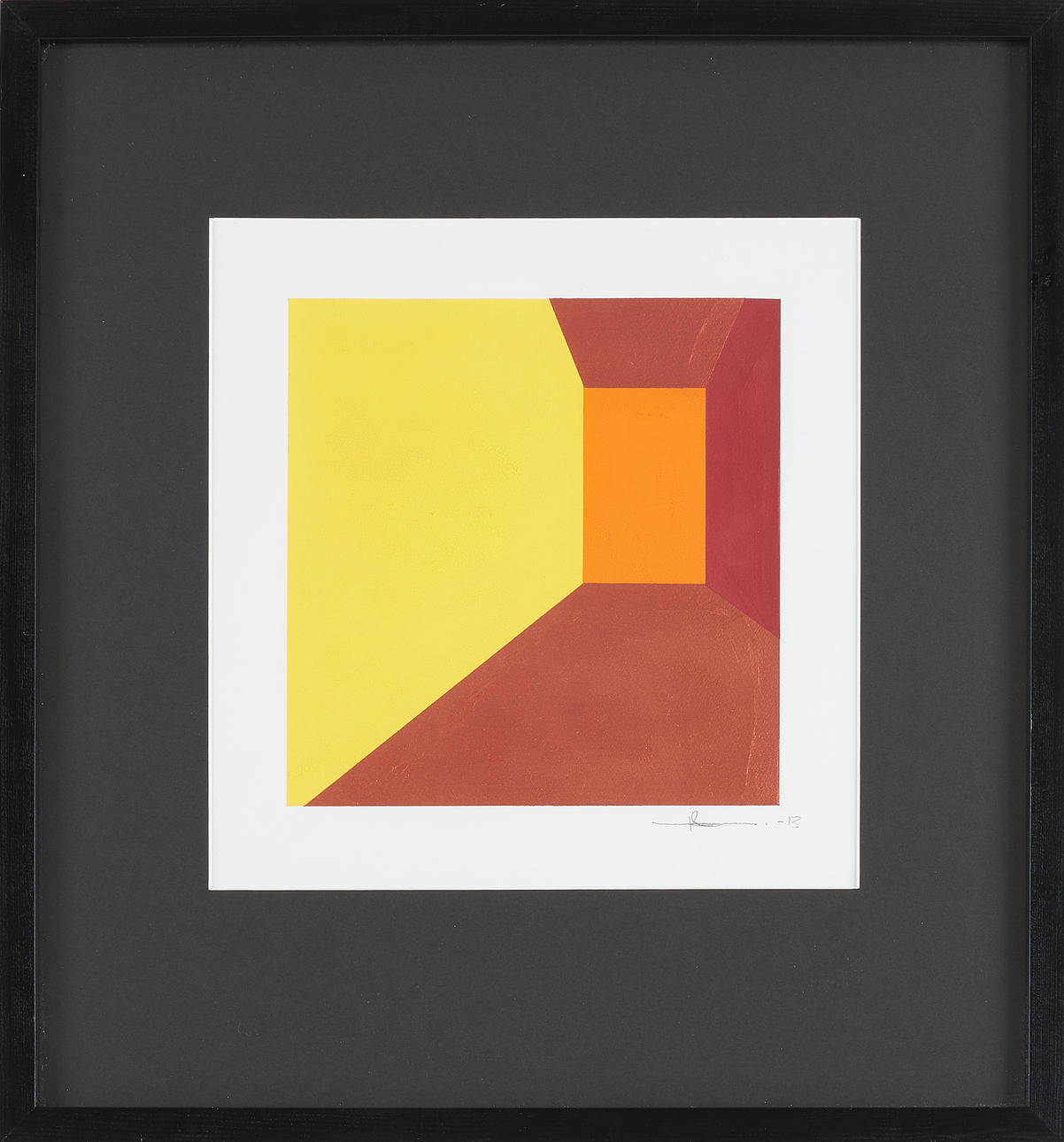 DAVID LARSSON. gouache, untitled, signed and dated -13.