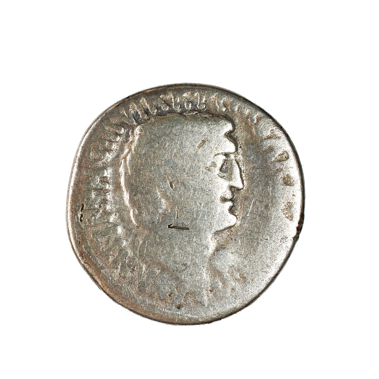 ROMAN SILVER COIN, ANTONY & OCTAVIAN, minted 41 BC.