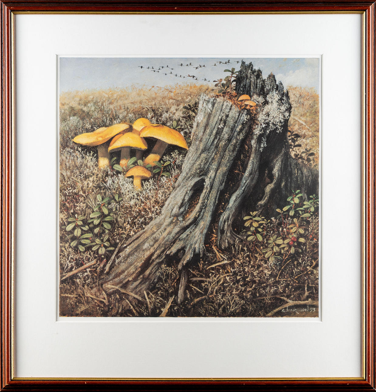 SVEN-OLOF IVARSSON. Offset Printing, Signed.