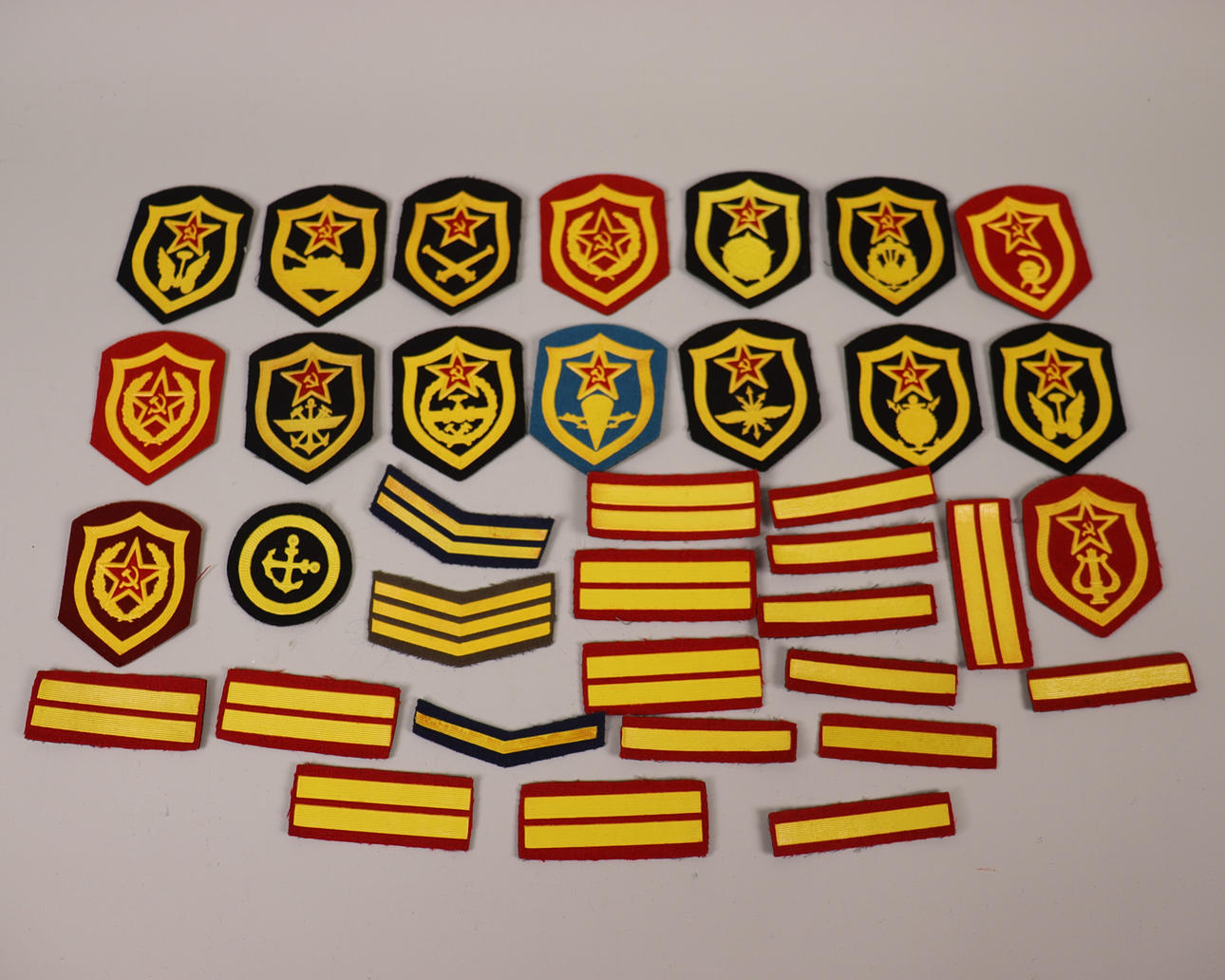 UNIFORM BADGES, USSR, USSR, 36pcs.