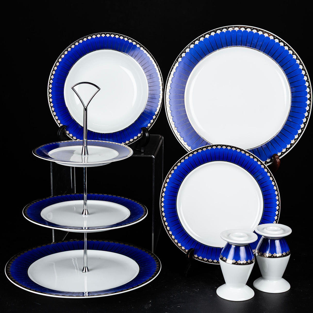 SIGVARD BERNADOTTE. Tableware pieces 26 pcs, "Marianne" Millenium Four-clover.