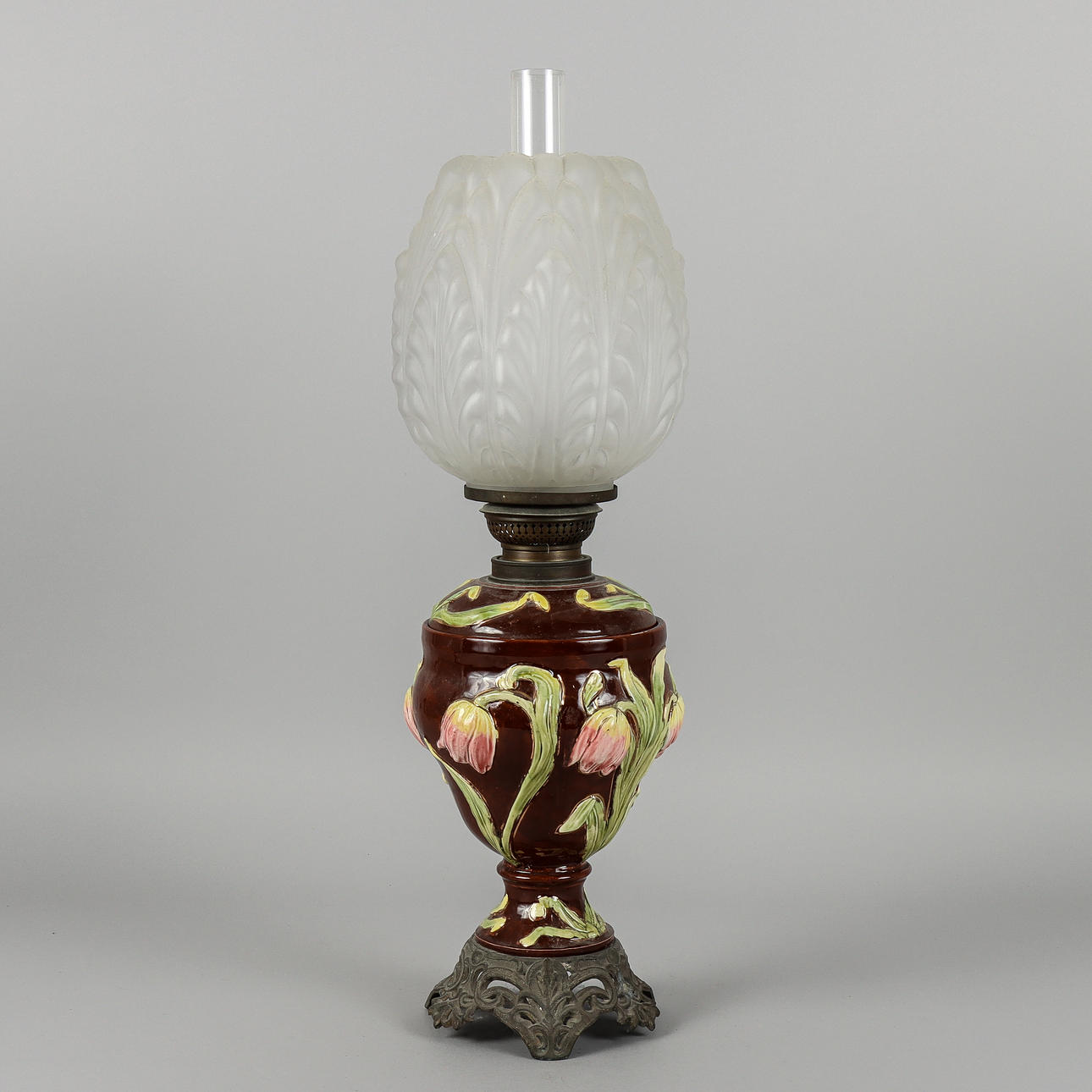 TABLE PHOTOGENIC LAMP majolica.