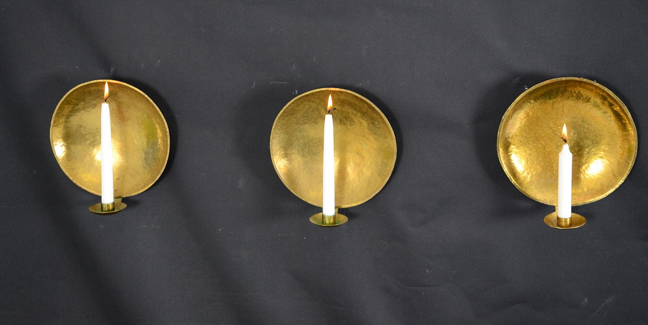 LJUSLAMPETTER, 3-stycken, "Kungalampetten " Karl-Erik Torsell ".