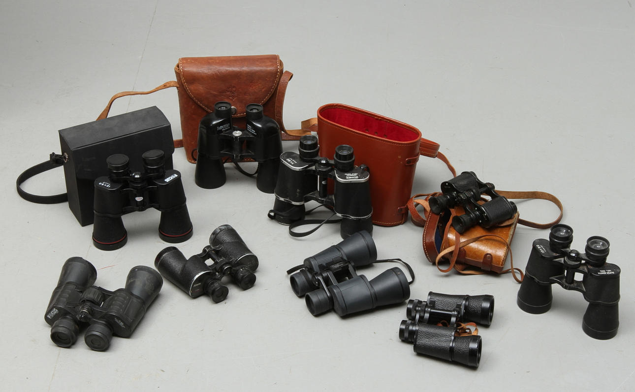 KIKARE, 9 st, bla Zenith och Focus, 1900-tal.