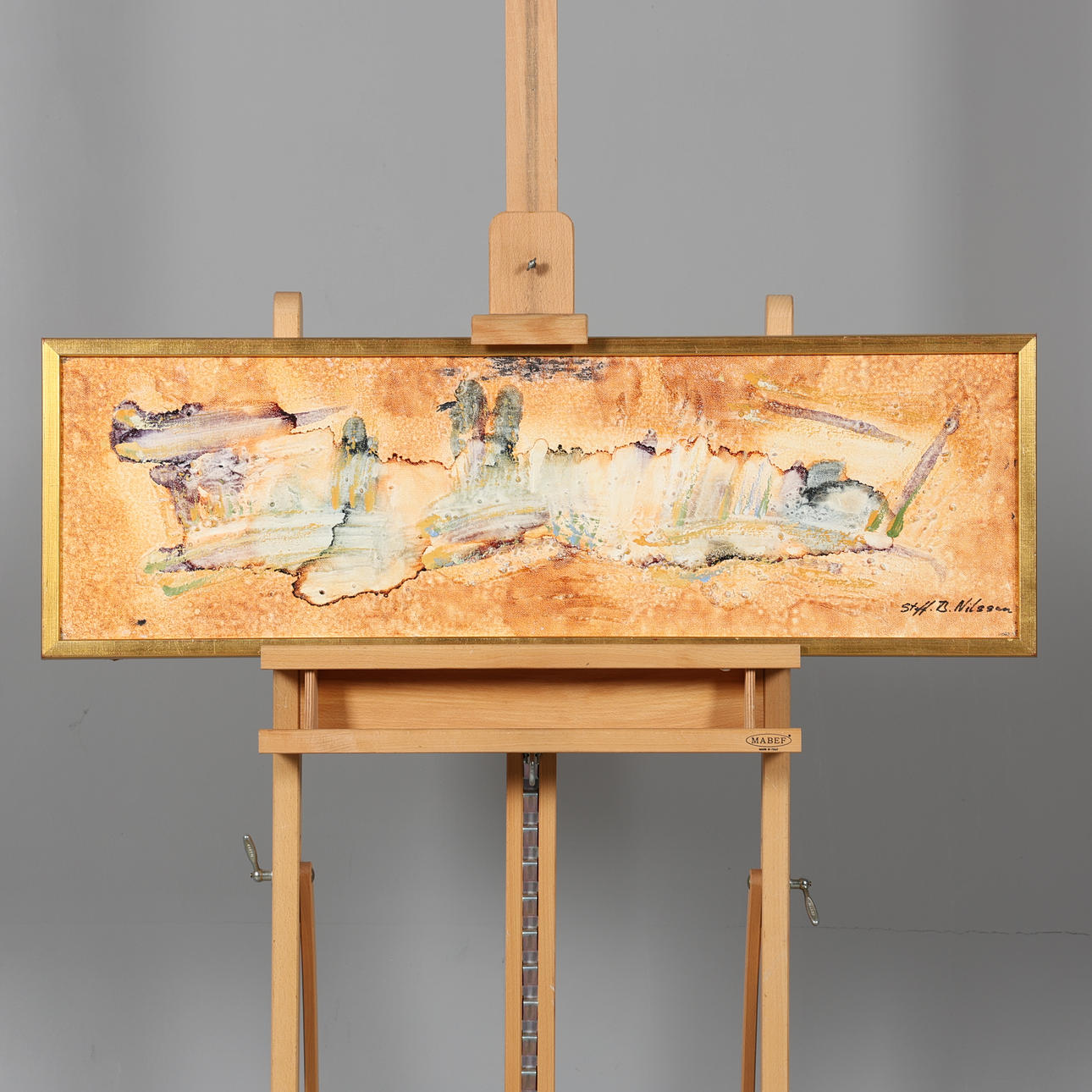 OIDENTIFIERAD KONSTNÄR. OIL ON CANVAS, signed Steff. B. Nilsson.