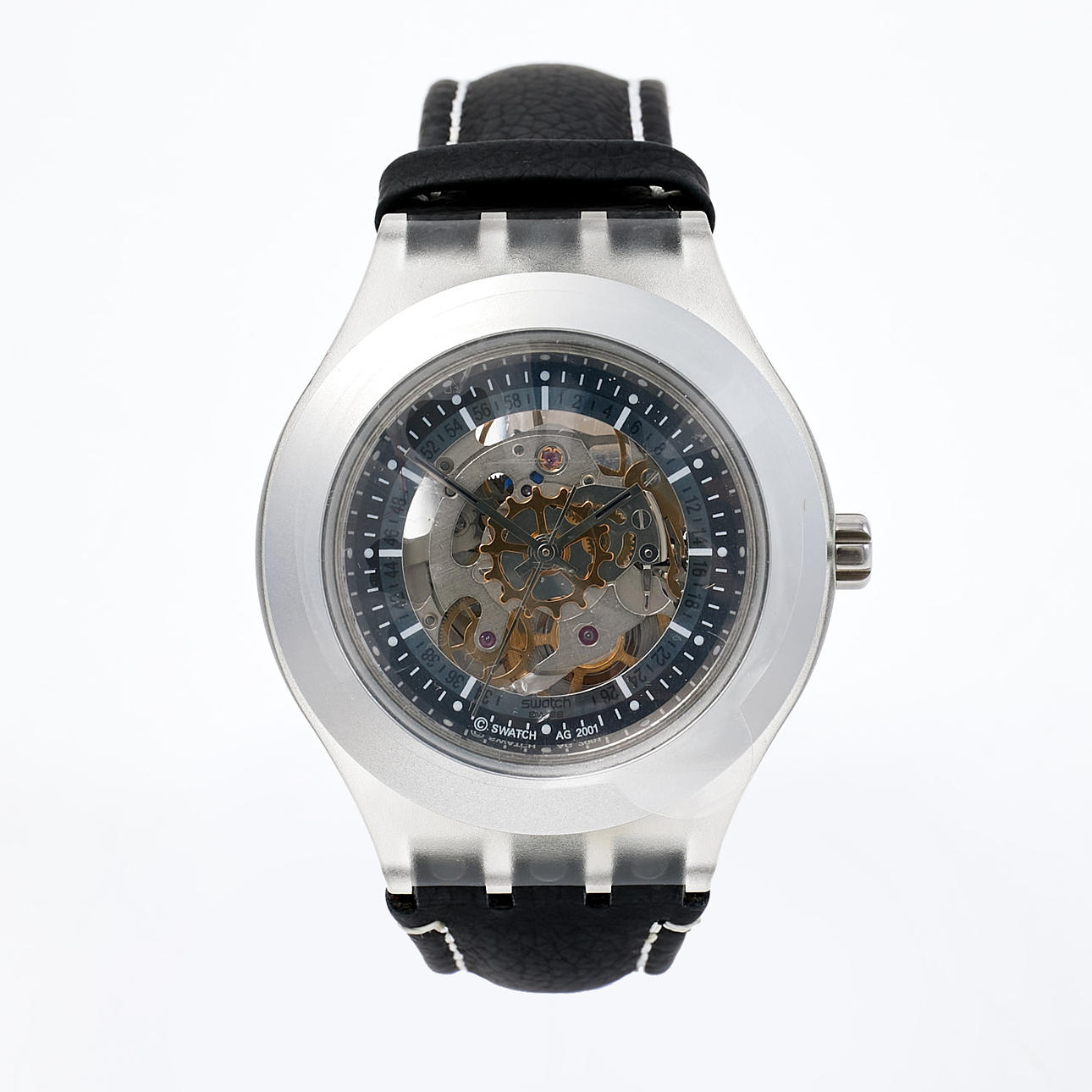 WRISTWATCH, Swatch, Irony, Diaphane, Automatic clockwork.