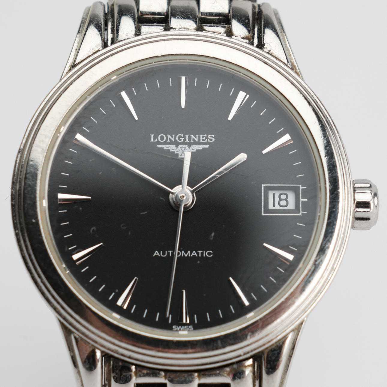 LONGINES, “Flagship Classic”, wristwatch, steel, automatic, cert. dated 30.06.17.
