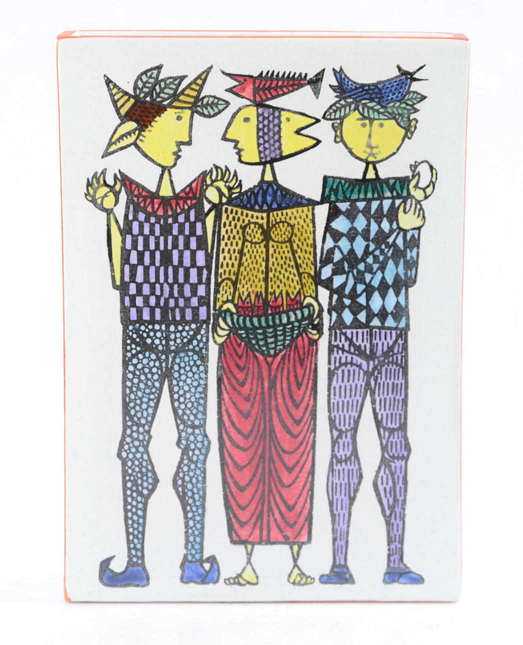 STIG LINDBERG. VAS, fajans. "Karneval". Gustavsberg.