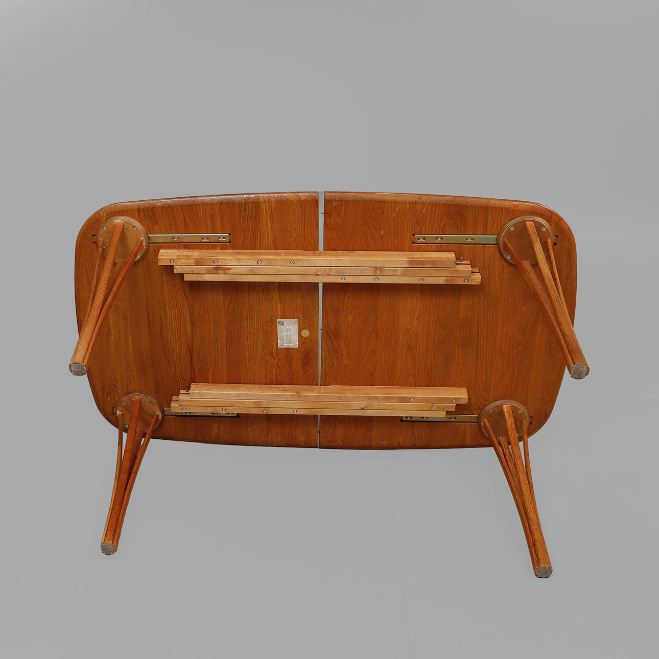 DINING TABLE, oiled oak, Haslev Møbelsnedkeri, Denmark.