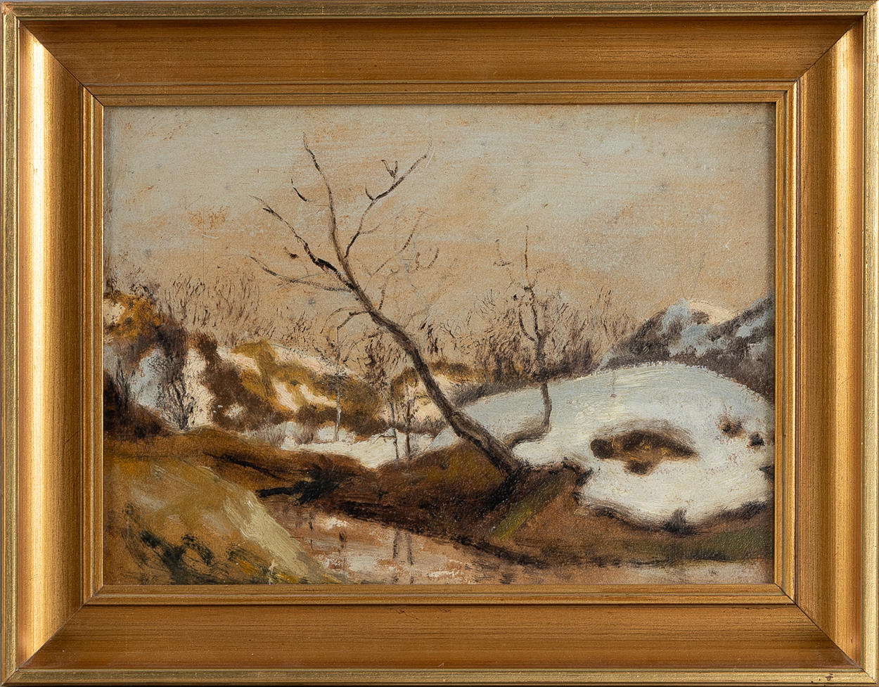 OLOF ARBORELIUS. Spring Winter Landscape.